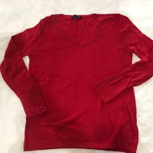 MNG women sweater beaded top(M)